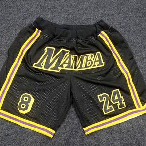 Embroidered Bryant Basketball Shorts Mamba Mentality Men S Black